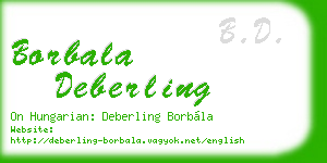 borbala deberling business card